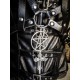 Harnais double chaines noir argenté croix "666 Cleopatra 666"