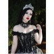 Couronne argentée strass Queen of the Damned
