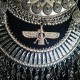 Collier argenté pièces tribal Zoroastrian Dieu perse AhuraMazda Farvahar
