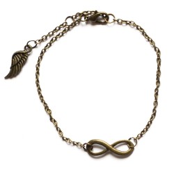 Bracelet couleur bronze "Infini" 
