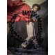 Chapelet double rosaire argenté noir gypsy bohème calavera skulls ♰Skull Pirate♰ 
