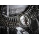 Collier plastron argenté camée chat goth punk steampunk ♰ Sailor Sphinx ♰