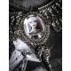 Collier plastron argenté camée manga fantasy Tokidoki ♰ Catwoman Doll ♰ 