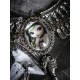 Collier plastron argenté camée manga fantasy ♰ Pirate Pullip ♰ 