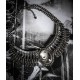 Collier plastron argenté camée plumes steampunk ♰ Dreamcatcher Doll ♰ 