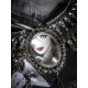 Collier plastron argenté camée plumes steampunk ♰ Dreamcatcher Doll ♰ 