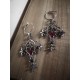 Petites créoles argentées ☥ Vampire Crucifix ☥