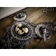 Collier maxi plastron dentelle argenté goth pentagram lune croix ♰The Conjuring ♰ 