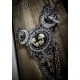 Collier maxi plastron dentelle argenté goth pentagram lune croix ♰The Conjuring ♰ 