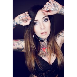 Petites créoles argentées ☥ 666 Marilyn Manson ☥ 