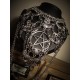 Collier maxi plastron lune argenté goth pentagram ♰666 Horus 666♰ 