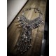 Collier chaines argenté plumes steampunk Khaleesi Mother of Dragons ♰Game of Thrones♰