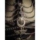 Harnais chaines noir argenté "666 Goth Cleopatra 666"