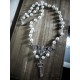 Collier rosaire perles ivoire Princess Strass Key