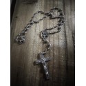 Chapelet rosaire acier mixte 666 Crucifix 666