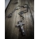 Chapelet rosaire acier mixte 666 Crucifix 666