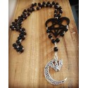 Chapelet rosaire pentagram coeur 666 Moon Bats 666