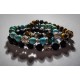 Bracelet perles pierre de lave turquoise Bouddha Tierracast MC Ink 
