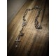 Chapelet rosaire acier mixte 666 Tiny Cross 666