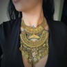 Collier plastron doré Egypte Cléopatre